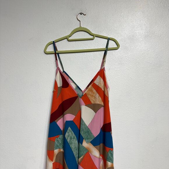 Luukse Multicolor Geometric Wide Leg Jumpsuit Sz M - Picture 8 of 12